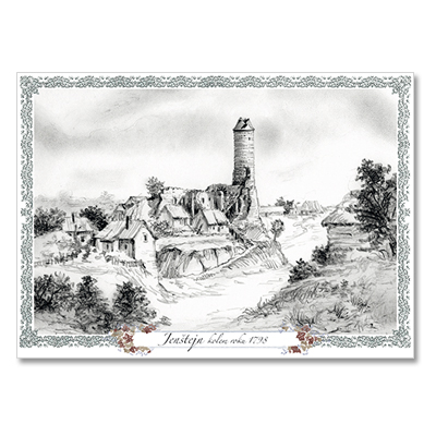 DP029_Jenstejn_1 Řada dobových rekonstrukcí hradů a zámků: Jenštejn - kolem roku 1798