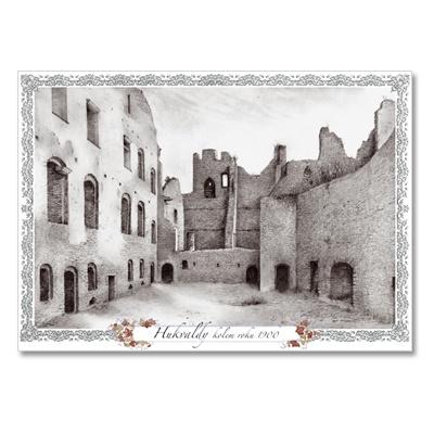 dp004 Řada dobových rekonstrukcí hradů a zámků: Hukvaldy - kolem roku 1900