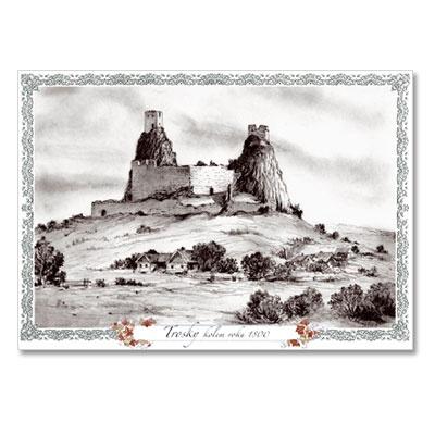 dp012 Řada dobových rekonstrukcí hradů a zámků: Trosky - kolem roku 1800