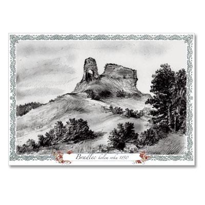 dp019 Řada dobových rekonstrukcí hradů a zámků: Bradlec - kolem roku 1850