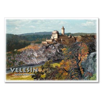 rc128 Řada dobových rekonstrukcí hradů a zámků: Velešín - kolem roku 1350