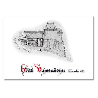 rt081 Řada dobových rekonstrukcí hradů a zámků: Vajsenštejn (Weissenstein) - kolem roku 1350